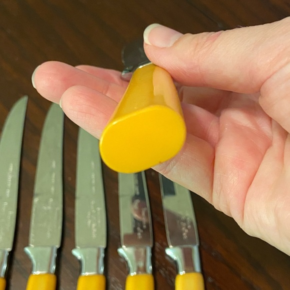 Vintage BAKELITE LOT 6 KNIVES DEEREDGE Regent SHEFFIELD ENGLAND Forever Sharp - Picture 5 of 10